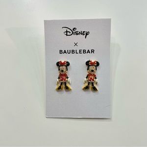 Disney x Baublebar Minnie Mouse Earrings NWT